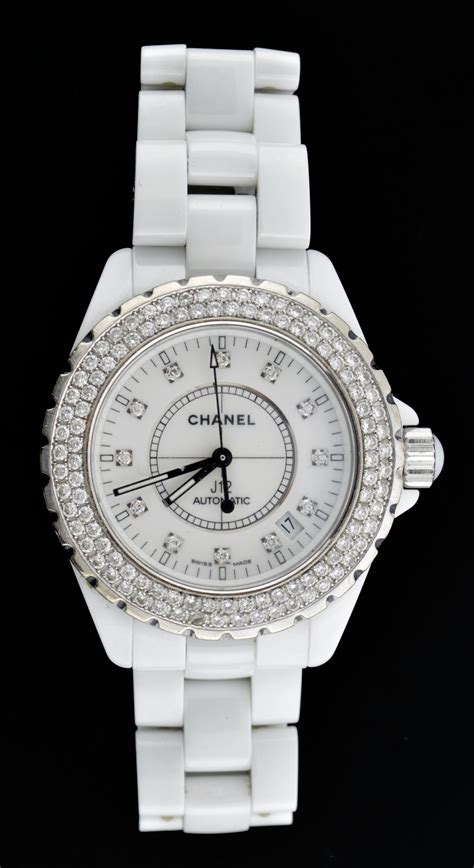 chanel j12 33mm or 38mm|Chanel j12 diamond bezel.